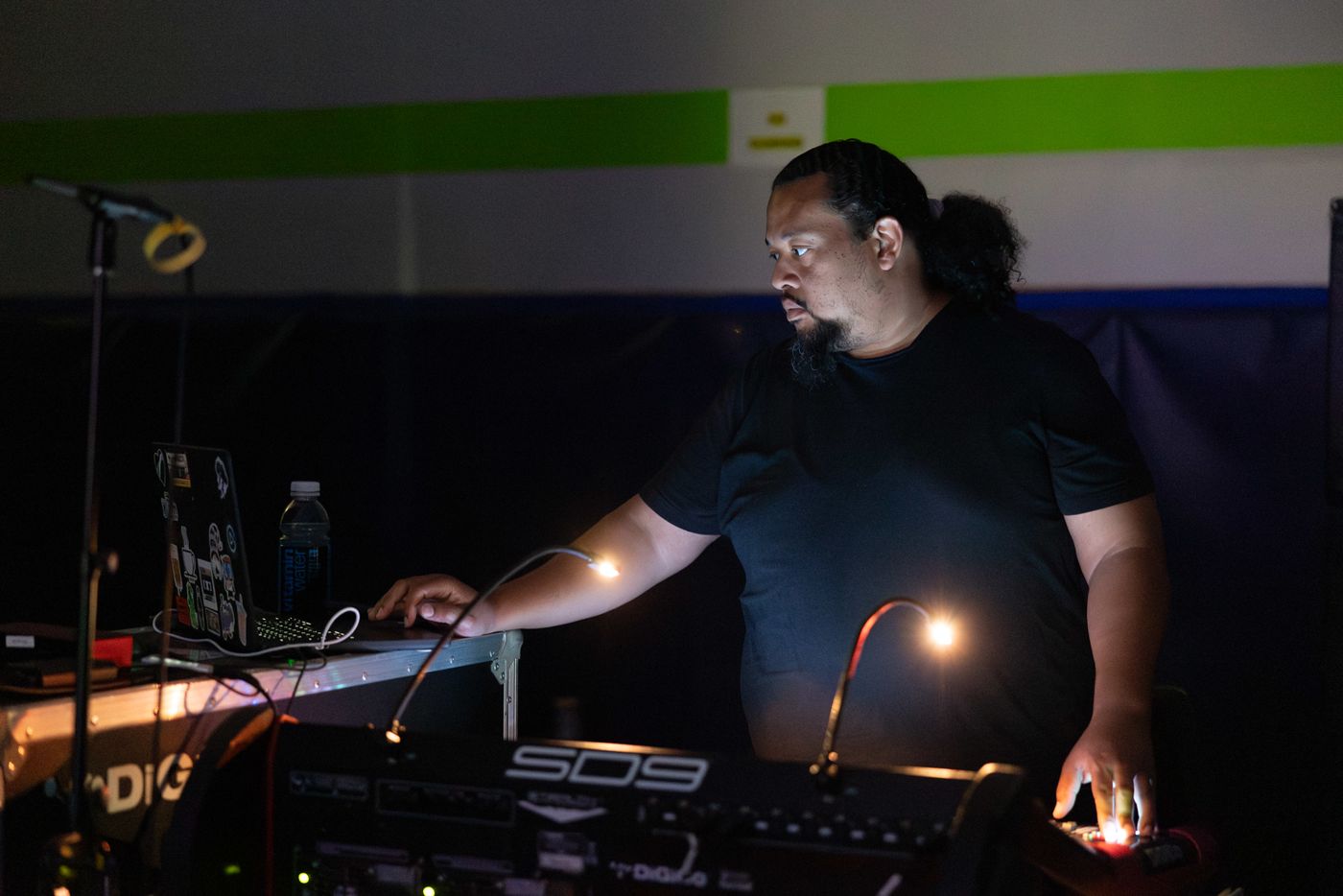 Chris at the DJ booth
